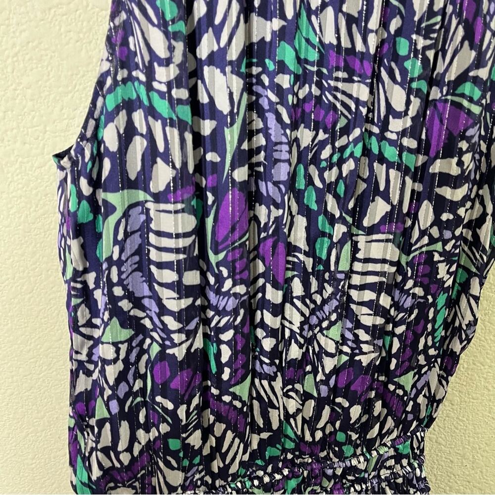 Ramy Brook Audrey Butterfly Print Sleeveless Purple Maxi Dress Womens Size S - Picture 6 of 9
